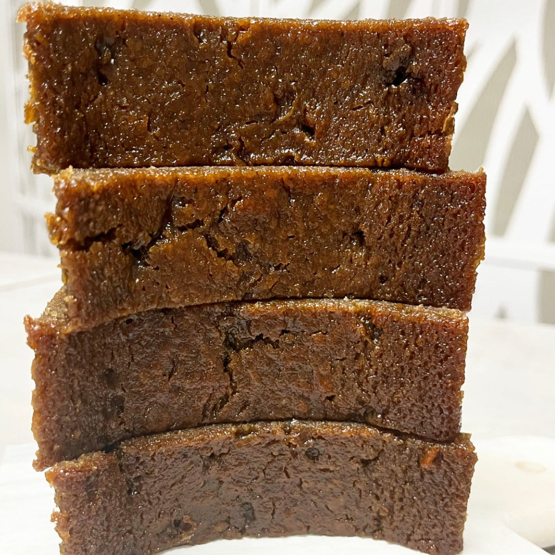 Slices of Grenadian Sweet Potato Pudding